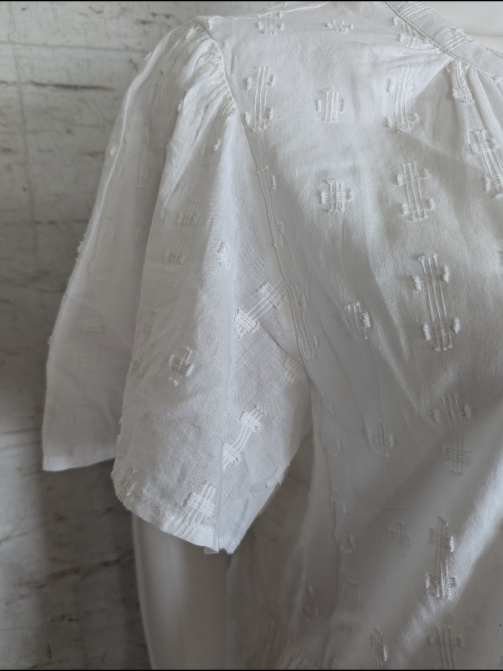 Sundance White Eyelet Button-Front Mini Dress - Picture 7 of 11